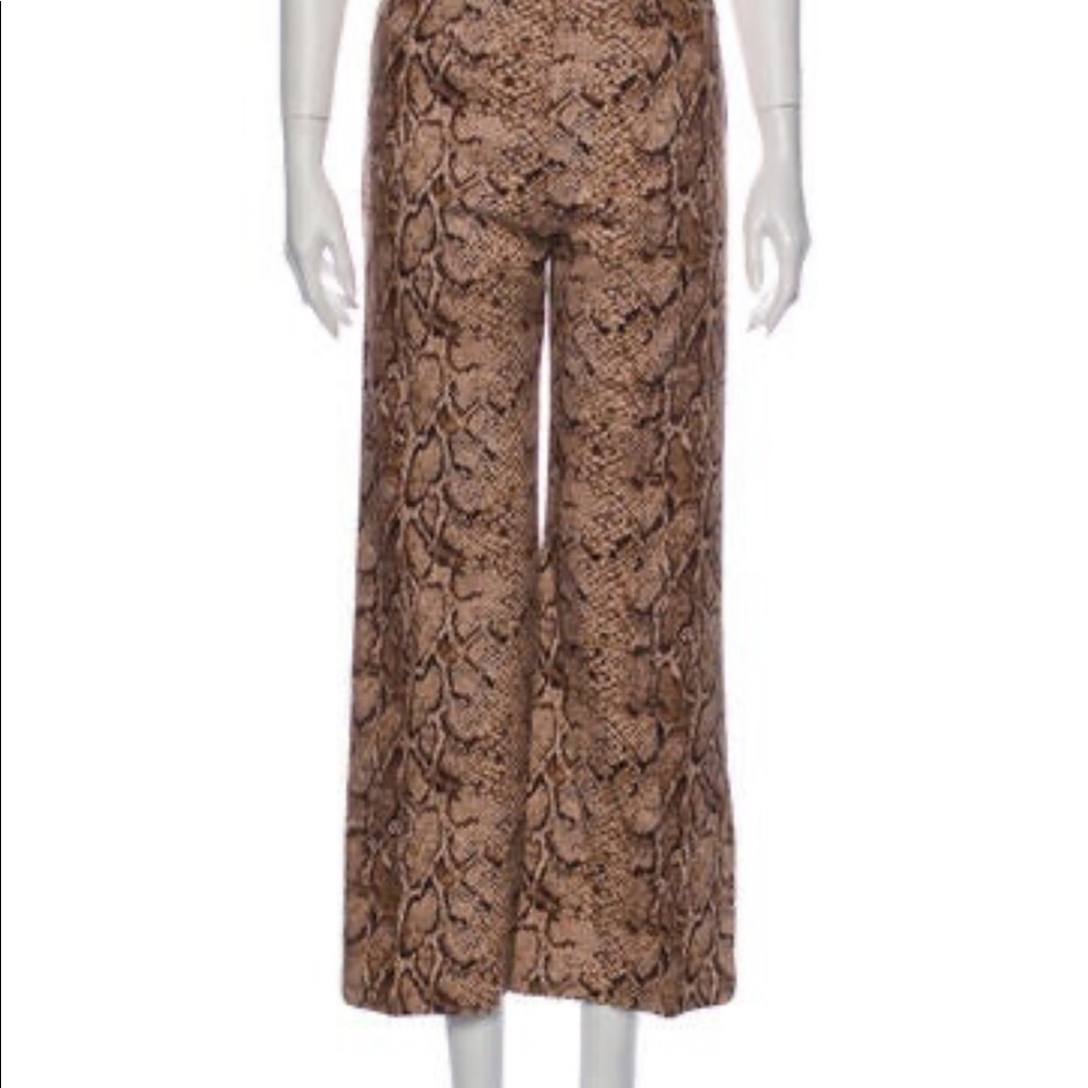 Reformation Wide Leg Snake Pant high waisted
